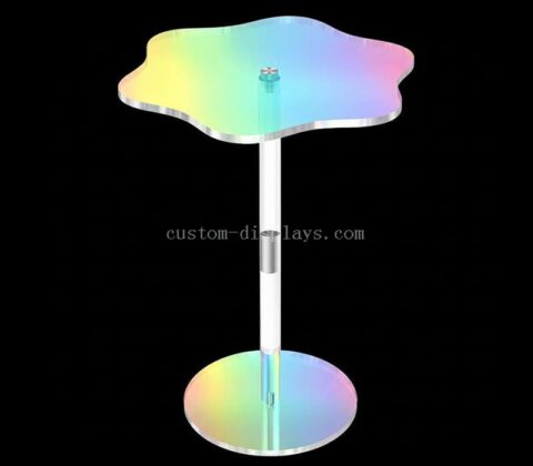 Table à thé de luxe en cristal personnalisée Table arc-en-ciel colorée