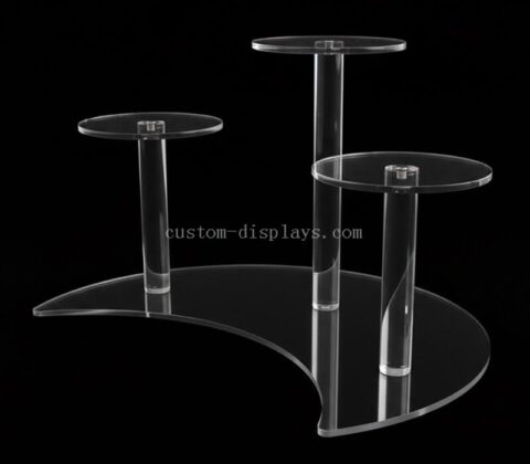 Custom Modern Clear Acrylic Cake Display Riser