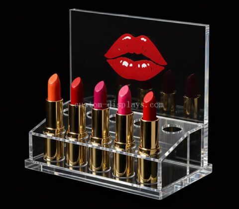 Individuell anpassbarer, durchsichtiger Acryl-Lippenstifthalter für die Arbeitsplatte