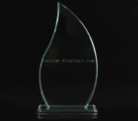 Plaque vierge personnalisée en usine Trophée en acrylique en forme de flamme