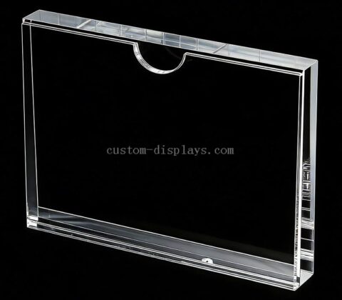 Fabrik Verkauf angepasst klar Acryl Block Zeichen Halter Rahmen