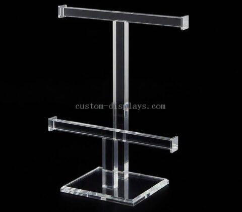 Soporte acrílico transparente para joyas