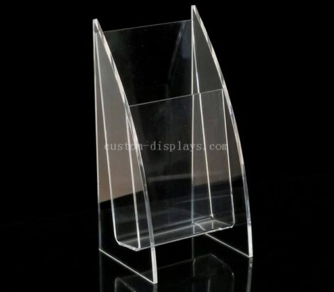 Supporto porta opuscoli in acrilico trasparente personalizzato