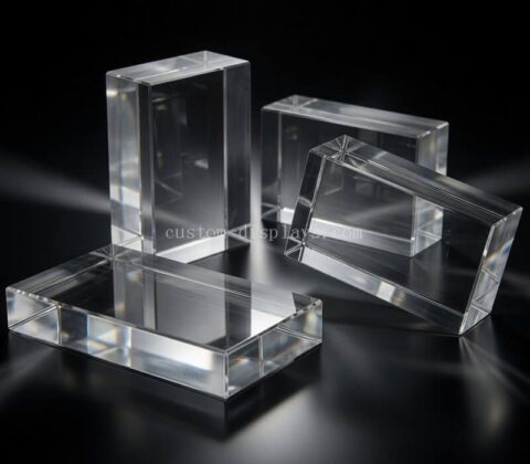 Bloc acrylique moulé transparent personnalisé