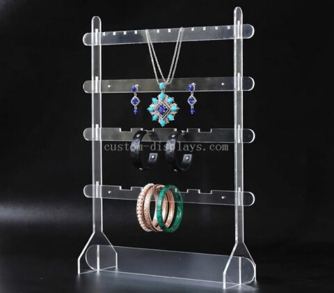 Expositor acrílico transparente personalizado para joyas