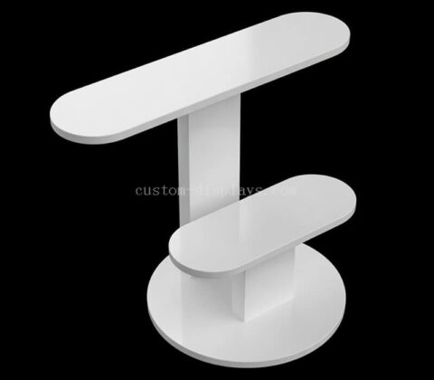 Portagioie moderno in acrilico bianco