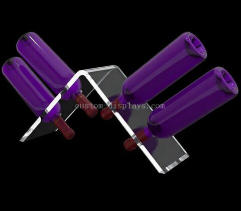 Soporte acrílico moderno para botellas de vino al por mayor