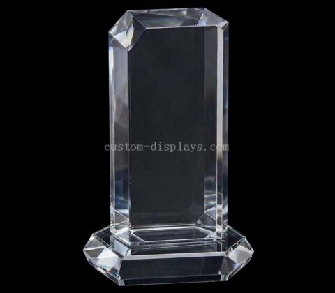 Clear Acrylic Trophy Award with Octagonal Base