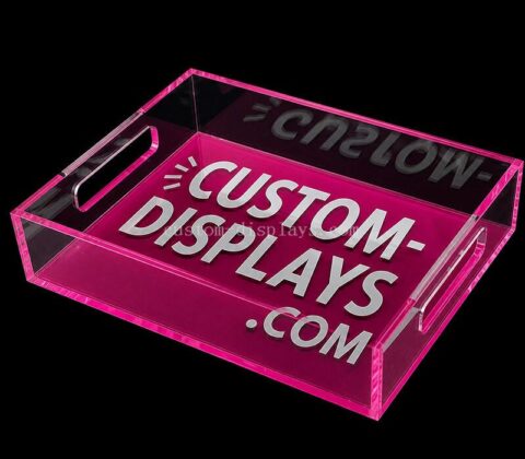 Plateaux de service en Lucite avec logo personnalisé