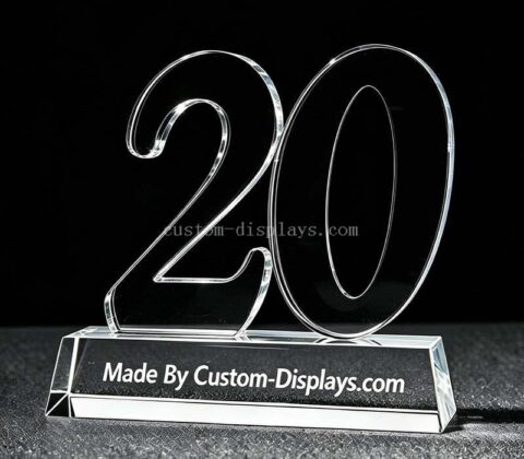 Custom Anniversary Crystal Trophy
