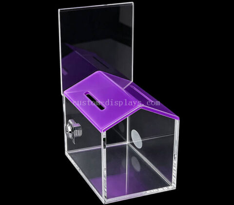 Custom Acrylic Donation Box with Lock