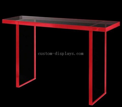 Modern Red Edge Acrylic Console Table