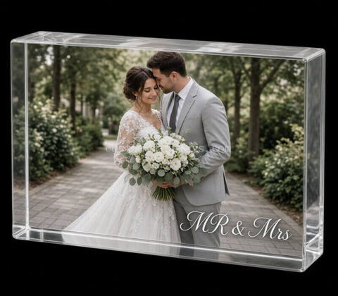 Custom Clear Acrylic Photo Block