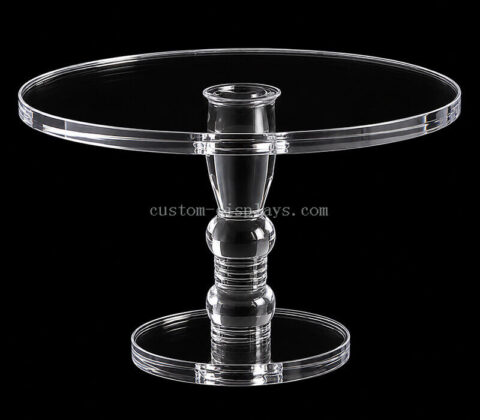 Factory Customized Round Pedestal Dessert and Pastry Display Plate