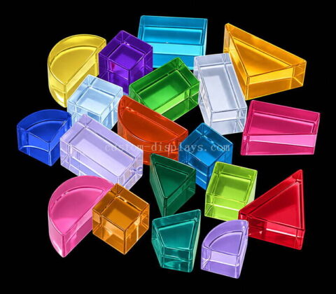 Blocs en acrylique colorés personnalisés pour enfants